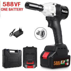 MAKITA Impact Wrench 1090V/588V Cordless Electric Impact Wrench Bor impek pembuka baut motor Kompatibel dengan baterai Makita