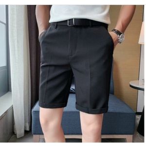 Quần Short Nam Chất Liệu Tuyết Mưa Dày Dặn Mềm Mịn Co Giãn Phong Cách Trẻ Trung Năng Động màu đen