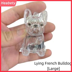 Heabety Con Chó Hình Dạng Pet Tóc Lưu Trữ Hộp Trong Suốt DIY Handmade Pet Tóc Keychain Ba Lô Trang Trí Nội Thất Phụ Kiện Lưu Niệm Bộ Sưu Tập Quà Tặng