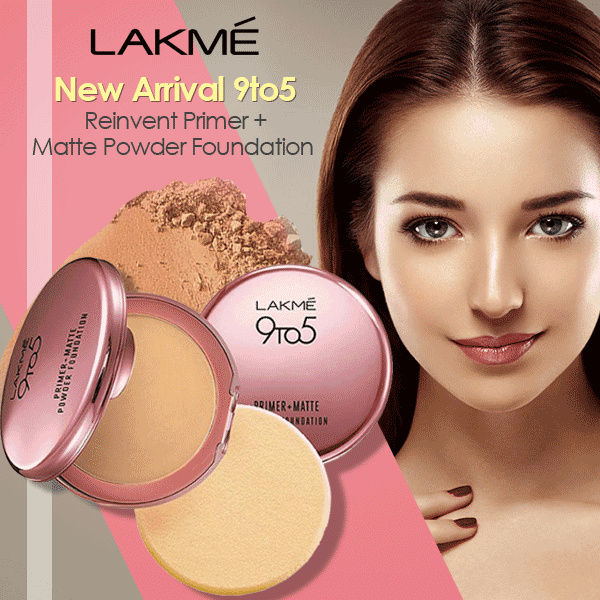 Lakme 9 to 5 Primer + Matte Compact Powder Foundation 9g Ivory Cream