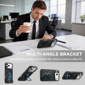 0930[Local Stock] Christmas Halloween Luxury Business magneticed Textured Case for iPhone 18 Pro Max 17 16 15 14 13 Stand Shockproof For Magsafe Heat Dissipation‌ Cover h261009