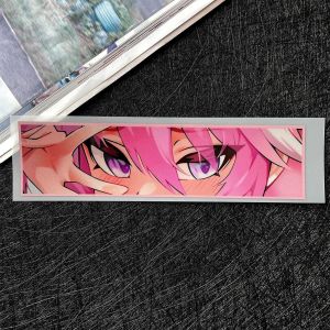 JDM Anime Girl Eyes Sticker Reflective Motorcycle Body Fuel Tank Waterproof Vinyl Decals