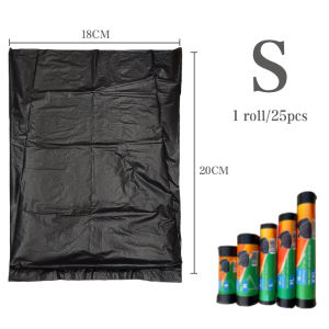 50PCS Drawstring Garbage Bag Thickened Trash Bag Automatic Closing Kitchen Garbage Bag Plastic Bag