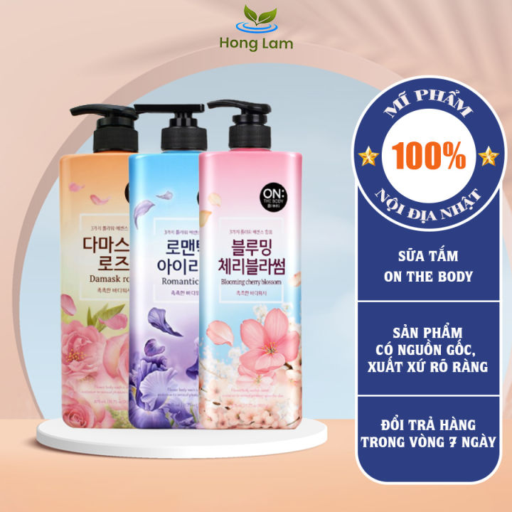 Sữa tắm On The Body Hàn Quốc Hương Nước Hoa 900g