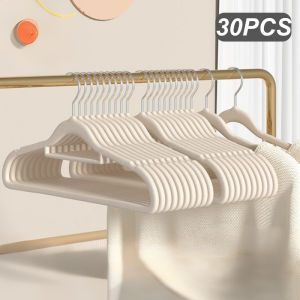 Happihaus New 50pcs Non Slip Clothes Hangers Space-saving Velvet Clothes Hanger Wardrobe Organizer