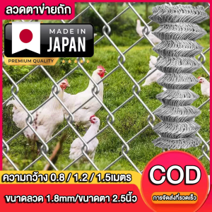 ยาว10เมตร ลวดตาข่ายเหล็กถัก Chain link Fence ช่องตา 2.5นิ้ว 1.8mm 2mm ตาข่ายล้อมรั้ว ล้อมสวน ตาข่ายล้อมไก่ ตาข่ายเหล็ก รั้วเหล็กถัก