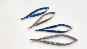 Kìm giữ kim Castroviejo QSWTITAN có khóa tay cầm dẹt dụng cụ nhãn khoa