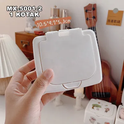 Kotak Penyimpanan Serbaguna Mini Putih Polos Plastik Kosmetik Travel Organizer MX-5001 NOMIDE