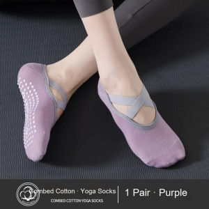 Womens Anti-Slip Pilates Floor Sports Fitness Yoga Boat Socks