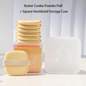 GUOXIAONIU Butter Cookie Cushion Powder Puff - Dual-Layer Sponge for Liquid Foundation Dry/Wet Use Double-Sided Makeup Tool​