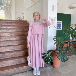 COD MAXI FASION MUSLIM WANITA gamis remaja milenial size S M L XL COCOK BUAT SERAGAM PENGAJIAN DAN ACARA PENTING LAINNYA