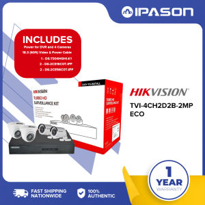 IPASON | Hikvision TVI-4CH2D2B-2MP Eco 2MP 4CH Digital Video Recorder Kit HDTVI Combo Kit