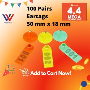High Quality Eartags for Livestock 50 mm x 18 mm 100 pairs sheep eartag goat eartags piglet eartag eartag for pig