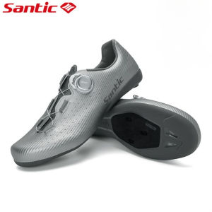 Santic Cycling Shoes Carbon Fiber Outdoor Hardness9 Wear Resistant Men Women Racing Road Bike Sneakers