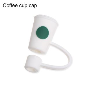 MIRELINA 1pcs Cute Airtight Straw Tips Silicone Straw Plug Cup Accessories Drinking Dust Cap Cartoon Plugs Cover