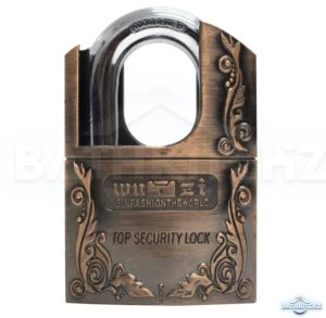 HOMS Anti Cut Door Lock Anti Saw Carved Jacket Style Padlock SUS 304 House Security Safety
