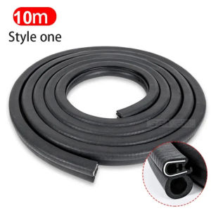 SEAMETAL Car Door Sealing Strip U-shaped Side Bubble Adhesive Car Universal Sound Insulation Rubber Sealing Strip Waterproof Dustproof