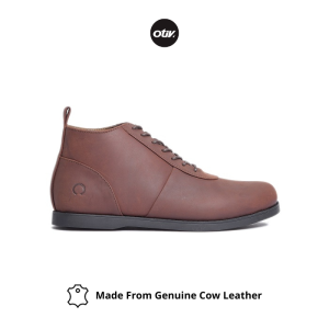 OTIV Rasmus Dark Brown - Sepatu Kerja Kulit Asli Pria