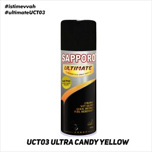 Sapporo Ultimate UCT03 Ultra Candy Yellow / Sapporo Ultimate / Cat Semprot / Cat Aerosol Terbaik / Sapporo Spray / Sapporo