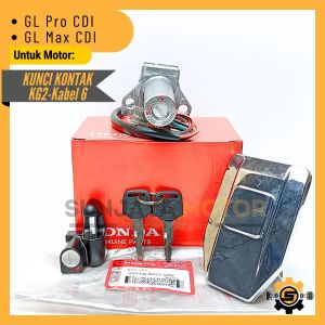 Kunci Kontak Set KG2 Kabel 6 Keyset Konci Kontak Original Honda GL Pro CDI GL Max CDI GLPro 145 Kunci 1 Set Key Set Konci Motor Ori AHM