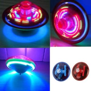Mainan Gasing Ufo Gyro Lampu & Musik - Gangsing Baterai Anak Edukatif