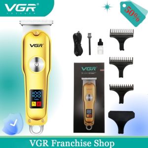 VGR Hair Clipper Mini Hair Trimmer Professional Beard Trimmer Rechargeable Cordless Electric T-Blade Zero Cutting Machine V-290
