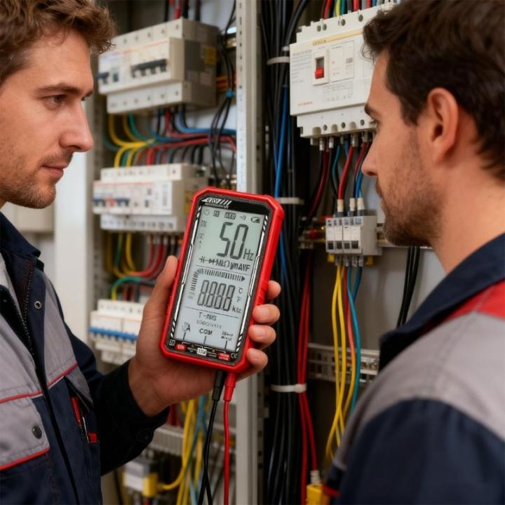 Auto Ranging Digital Multimeter Highlighting Large Backlit Display Type ...