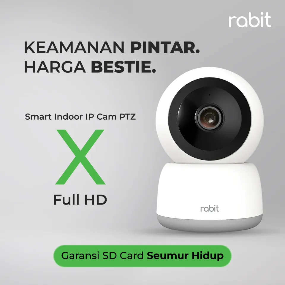 RABIT SMART IP CCTV WIFI CAMERA INDOOR FULL HD MP PTZ X AI