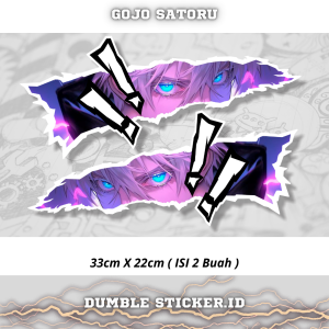 Sticker Stripping All Type Motor Print Cutting Stiker Mata Anime Gojo Satoru 2