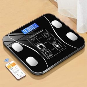 JE.ID Timbangan Digital Timbangan Elektrik Digital Timbangan Berat Badan Digital Timbangan Badan Fat Monitor Digital Scale With Bluetooth App Smart Scale