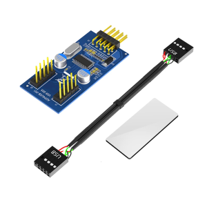 USB 2.0 9Pin Y Splitter 9pin USB Header Male 1 to 2 Female Extension for PC Internal Connection and Device Integration