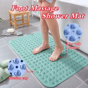 PVC Bathroom safety non slip shower pad Multiple powerful suction cup bath mat Waterproof Bathtub Foot Massage Pad