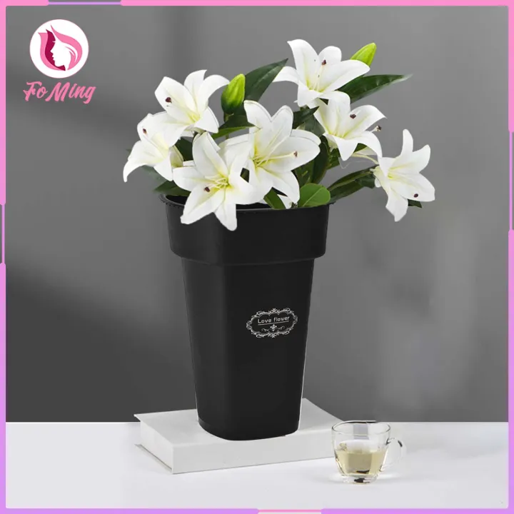 ถัง/แจกันดอกไม้ตกแต่งสไตล์มินิมอล