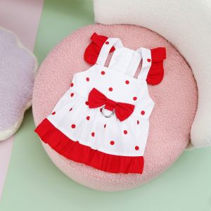 YITAQI Cute Dog Princess Dress Breathable Soft Pet Skirt Pet Chest Strap Thin Design Pet Clothes Spring Summer