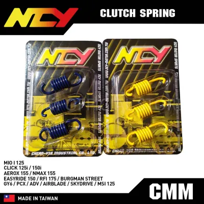 NCY Clutch Spring for Click / Mio i 125 / Aerox / Nmax / GY6 / PCX / ADV / Airblade / Skydrive / Burgman Street / MSI 125 / Easyride 150 n / RFI 175 Original Made in Taiwan