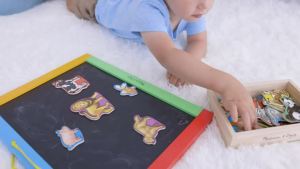Melissa & Doug Wooden Animal Magnets Set (20 Pieces) – Farm Zoo & Pet Fridge Magnets in Storage – Montessori Preschool Learning Toys for Toddlers & Kids Ages 2+ - FSC-Certified
