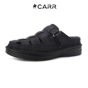 Perrieri x Carr Men Comfortable Premium Mules - 22003 (Black/Coffee)