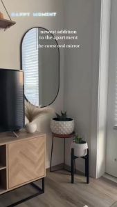 Bathroom Mirror Cermin Bilik Mandi Oval decorative mirror Wall Mirror Toilet Mirror Dressing Mirror Cermin Bulat 浴室镜