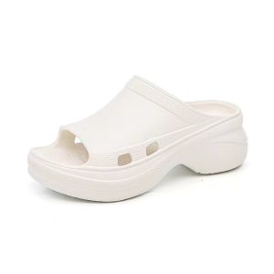 [Free Shipping] EVA Thick-Soled Mermaid-Style WomenS Slippers New Design Slip-On Style Non-Slip Height-Increasing Fashionable And Trendy Sandals