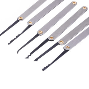 【New Arrival】 17pcs Training Practice Lock Pick Padlock Picking Unlocking Lock Pick Tools