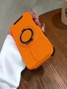 หมายถึงการหมุนเคสศัพท์แม่เหล็กสำหรับ iPhone 16 Pro Max 15 14 13 12 11 เคสสำหรับ iPhone เคส PC+TPU แข็งกันกระแทก
