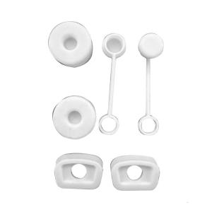 6x Straw Cover Cap for Cup Silicone Spill Proof-Stopper Set with Straw Cover Cap Square Spill-Stopper Round Leak-Stopper
