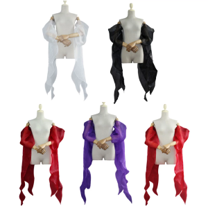 Seethrough Sheer Wedding Arm Covers Elegant Bridal Arm Sleeves Armwear Accessories With Trailing And Floating Design