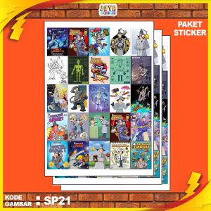 GAMBAR STICKER INSPECTOR GADGET / STIKER INSPECTOR GADGET / PAKET STIKER INSPECTOR GADGET PER 25 PCS  /GAMBAR KODE SP21