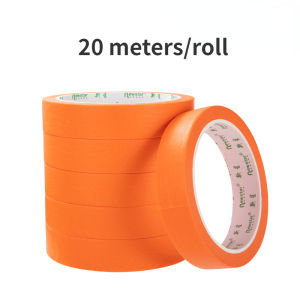 1 Roll Orange Textured Paper Tape for Art Painting Painting Automotive Beauty Spray Painting Masking Paint High Temperature Resistance