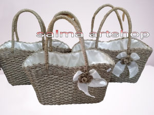 tas wanita anyaman pita/tas anyaman tali rara mendong pita