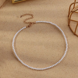 Pharaoh🍓​​​​​​​Kalung Wanita Modis/Kalung Mutiara Antik/Rantai Tulang Selangka Mengkilap Yang Elegan COD