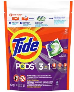 FK Tide Pods Spring Meadow 39 Count เจลบอลซักผ้าTide PODS (อันดับ 1 ใน USA) สูตร 3in1 Laundry Detergent Pacs กลิ่น Spring Meadow ขนาด 39 count พร้อมส่ง