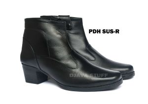 Omah Mode | Sepatu Kerja Wanita PDH SUS-R Boots Sepatu Kerja Wanita Kulit Sapi
