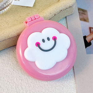 Folding Comb Airbag Massage Hair Brush Portable Pocket Small Travel Girl Hair Brush Mini Hair Massage Comb For Women And Girls With Mirror Anti-Static Comb Brush